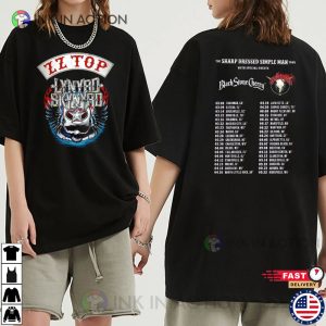 Lynyrd Skynyrd ZZ Top Tour 2024 Schedules T-shirt