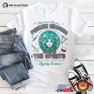 Madame Leota's Psychic Readings Halloween T shirt 3