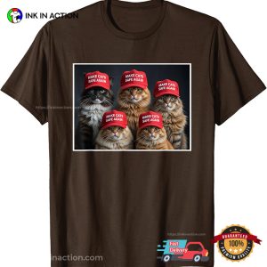 Make Cats Safe Again Funny Trump Cats Vote T shirt 1