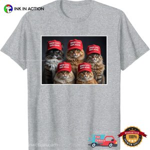 Make Cats Safe Again Funny Trump Cats Vote T shirt 3