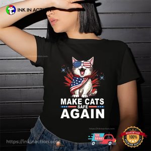 Make Cats Safe Again Trump Debate 2024 T-shirt