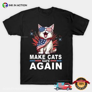 Make Cats Safe Again Trump Debate 2024 T shirt 4