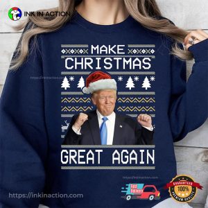 Make Christmas Great Again Funny Trump 2024 Tee 1