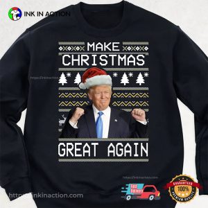 Make Christmas Great Again Funny Trump 2024 Tee 3