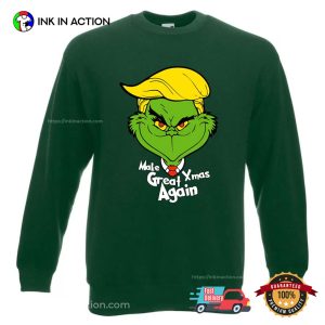 Make Christmas Great Again Grinch Trump Shirt