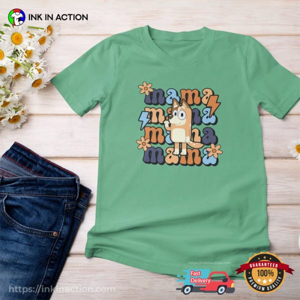 Mama Bluey Family Cute Mom Gift Comfort Colors Shirt