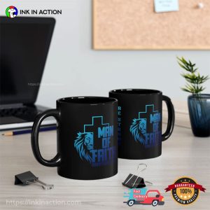 Man of Faith Christian Dad Coffee Mug 1