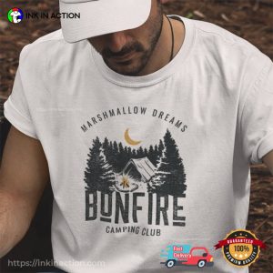 Marshmallow Dreams Bonfire Camping Club Unisex T-shirt 1