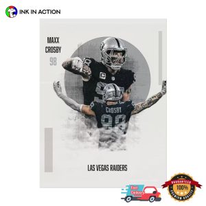 Maxx Crosby 98 Las Vegas Raiders Poster 1