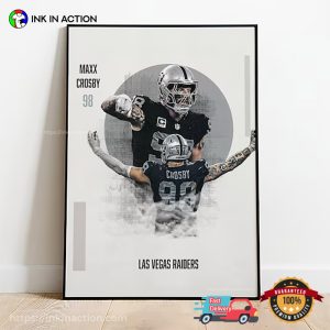 Maxx Crosby 98 Las Vegas Raiders Poster 3