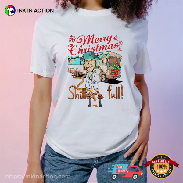 Merry Christmas Shitters Full Weird Meme Xmas Eddie Tee