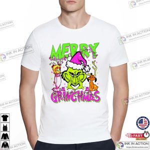 Merry Grinchmas Adorable grinch tee 3