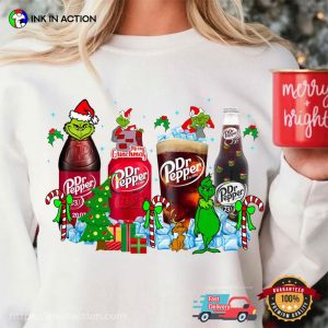 Merry Grinchmas Dr. Pepper Drinks T-shirt