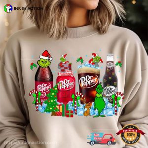 Merry Grinchmas Dr. Pepper Drinks T shirt 2