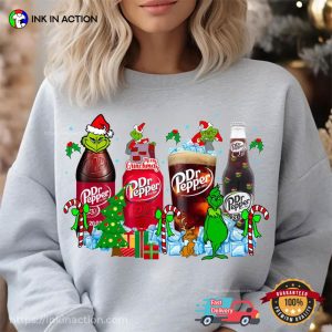 Merry Grinchmas Dr. Pepper Drinks T shirt 3