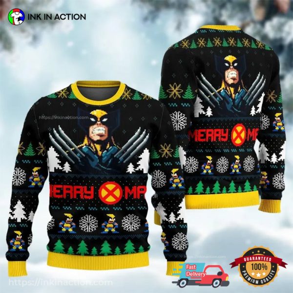 Merry X-men Wolverine Ugly Christmas Sweater