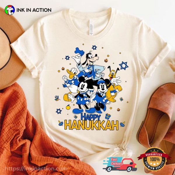 Mickey And Friends Happy Hanukkah Disney Trip Comfort Colors T-shirt