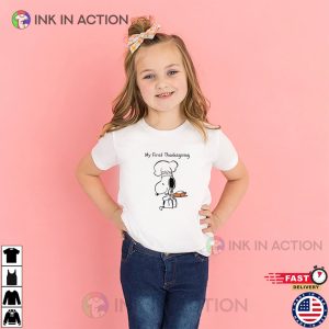 My First Thanksgiving Snoopy 2024 Kid T-shirt