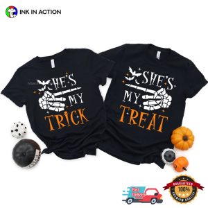 My Trick My Treat Halloween Couple Matching T shirt 1