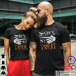 My Trick My Treat Halloween Couple Matching T shirt