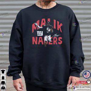 New York Giants Malik Nabers Signature T Shirt 3