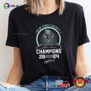 New York Liberty Skyline City WNBA Finals Champions 2024 Tee