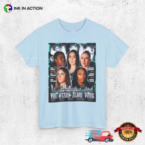 New York Liberty The Stars Align Tour SLAM T-shirt, Sabrina Ionescu Merch