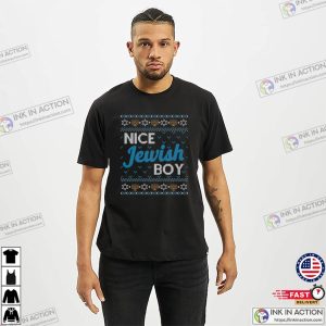 Nice Jewish Boy Ugly Hanukkah T-shirt