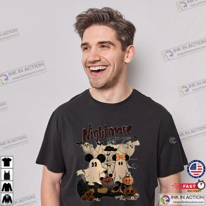 Nightmare On The Main Street Vintage Mickey Mouse Ghost T shirt 1