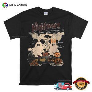 Nightmare On The Main Street Vintage Mickey Mouse Ghost T shirt 3