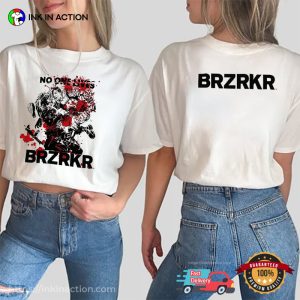 No One Lives Bloody Fight BRZRKR 2 Sided T shirt