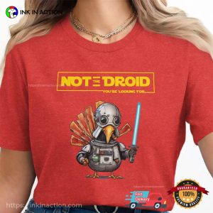 Not The Droid Funny Turkey Droid Thanksgiving Dinner Comfort Colors T-shirt