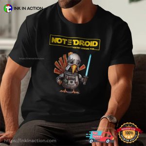 Not The Droid Funny Turkey Droid Thanksgiving Dinner Comfort Colors T-shirt