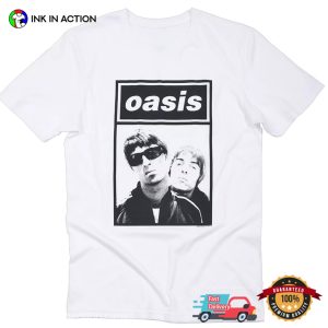 Oasis Rock Band Retro Photo T-shirt