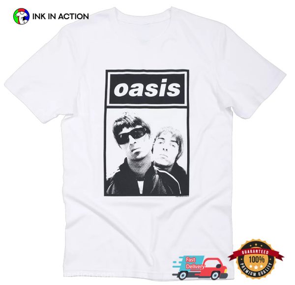 Oasis Rock Band Retro Photo T-shirt