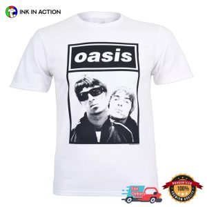 Oasis Rock Band Retro Photo T shirt 2