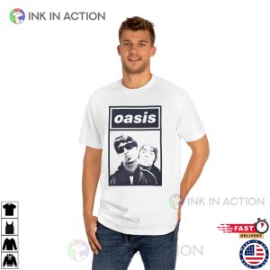 Oasis Rock Band Retro Photo T-shirt