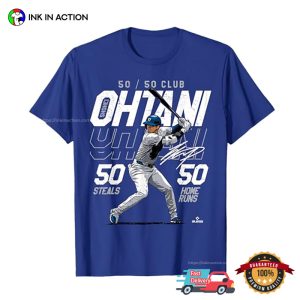 Ohtani 50 Steals 50 Home Runs Shohei Ohtani MLBPA T Shirt 3