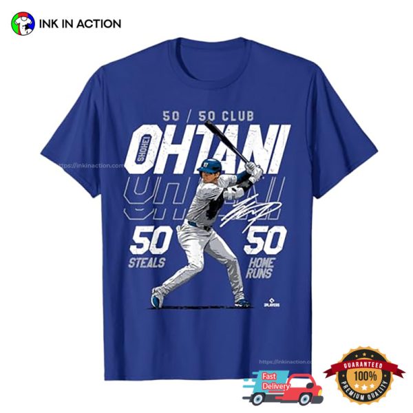 Ohtani 50 Steals 50 Home Runs Shohei Ohtani MLBPA T-Shirt