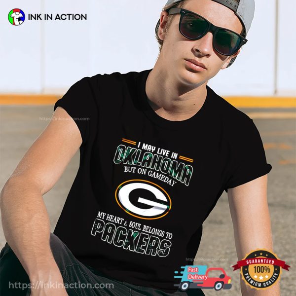 On Gameday My Heart & Soul Belongs To Packers T-shirt, Green Bay Packers Merch