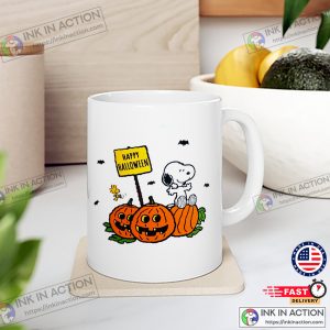 Peanuts Snoopy And Woodstock Happy Halloween Tea Mug