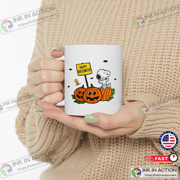 Peanuts Snoopy And Woodstock Happy Halloween Tea Mug