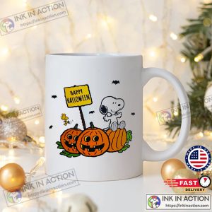 Peanuts Snoopy and Woodstock Happy Halloween Tea Mug 3