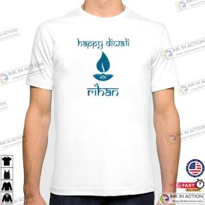 Personalised happy diwali Indian T shirt 2