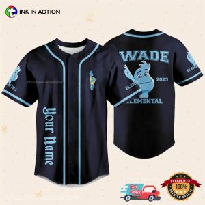 Personalized Disney Elemental Wade Baseball Jersey