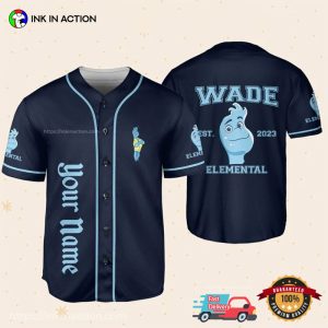 Personalized Disney Elemental Wade Baseball Jersey