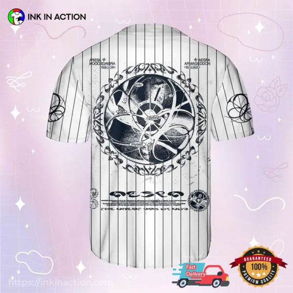 Personalized Aespa Armageddon Album White Baseball Jersey