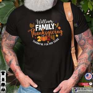 Personalized Family Thanksgiving 2024 Fall Season Shirt