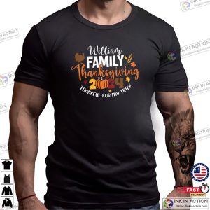 Personalized Family Thanksgiving 2024 Fall Season Shirt