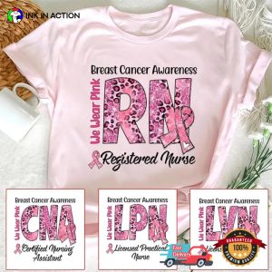 Personalized Pink Ribbon Breast Cancer Awareness T shirt 1